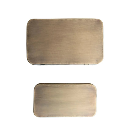 Antique Brass Boxes - Set of 2