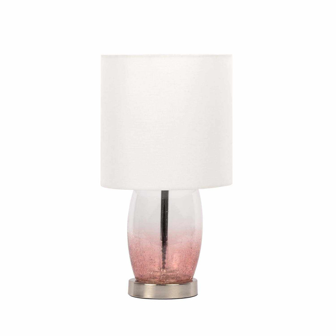 Pertek Pink/White Glass Table Lamp
