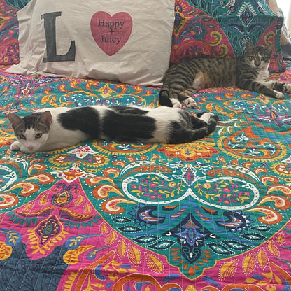 Boho Chic Reversible Quilt Sets - 2 Colors