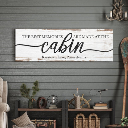 Cabin Memory Sign