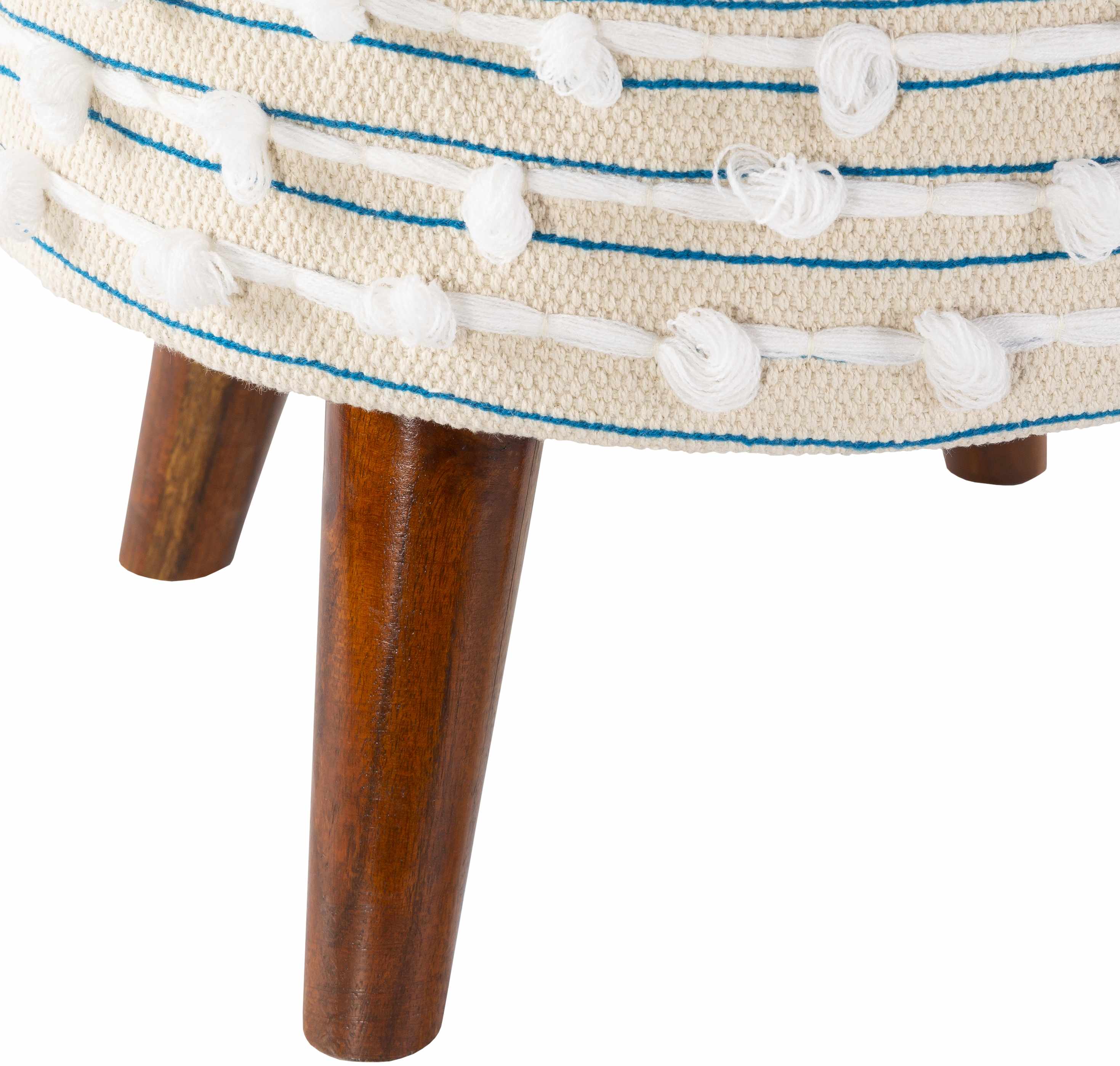 Matagami Hand Woven Stool with Mango Wood Legs