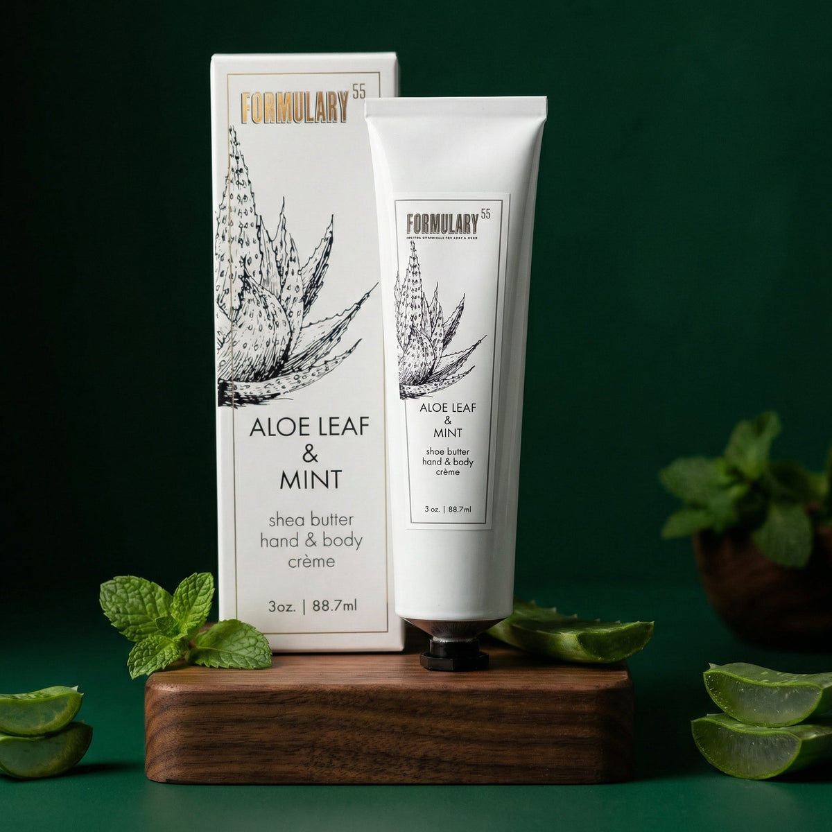 Aloe Leaf &amp; Mint - On-the-Go Shea Butter Hand and Body Creme Tube