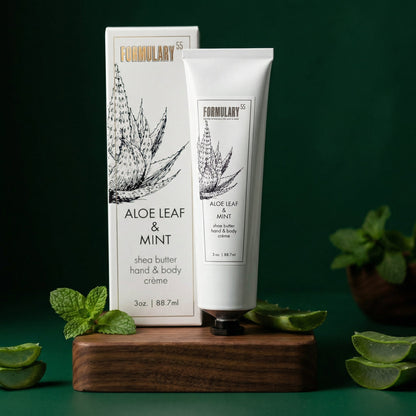 Aloe Leaf &amp; Mint - On-the-Go Shea Butter Hand and Body Creme Tube