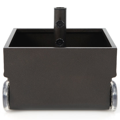 150 Pounds Patio Umbrella Base/Stand/Planter w/ Wheels in Black or Brown