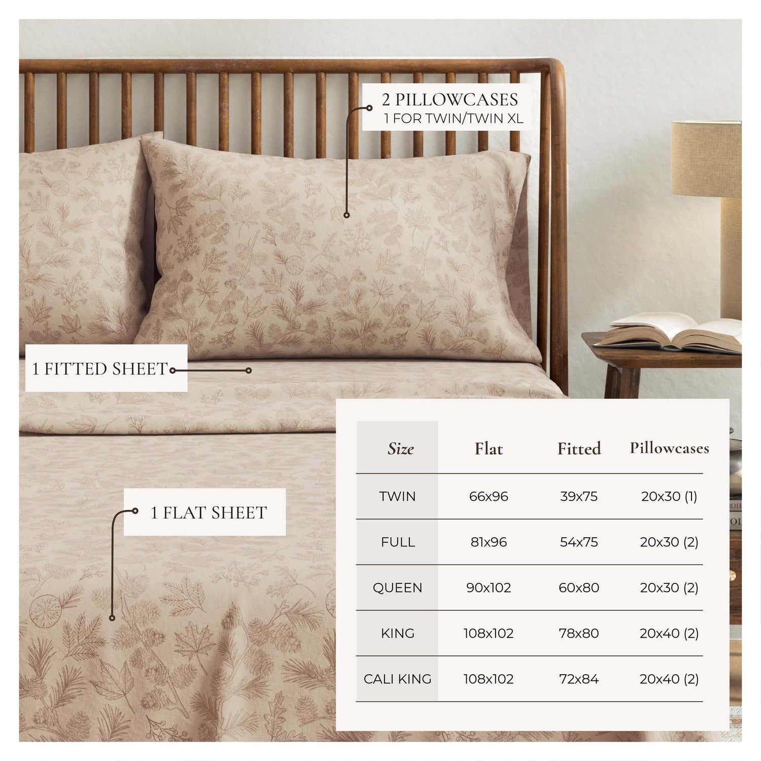 Turkish Cotton Flannel Sheet Sets - Elevated Lodge Collection