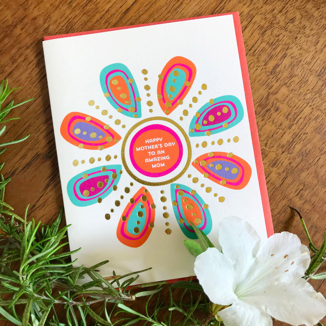Amazing Mom Foil-Stamped Mother&