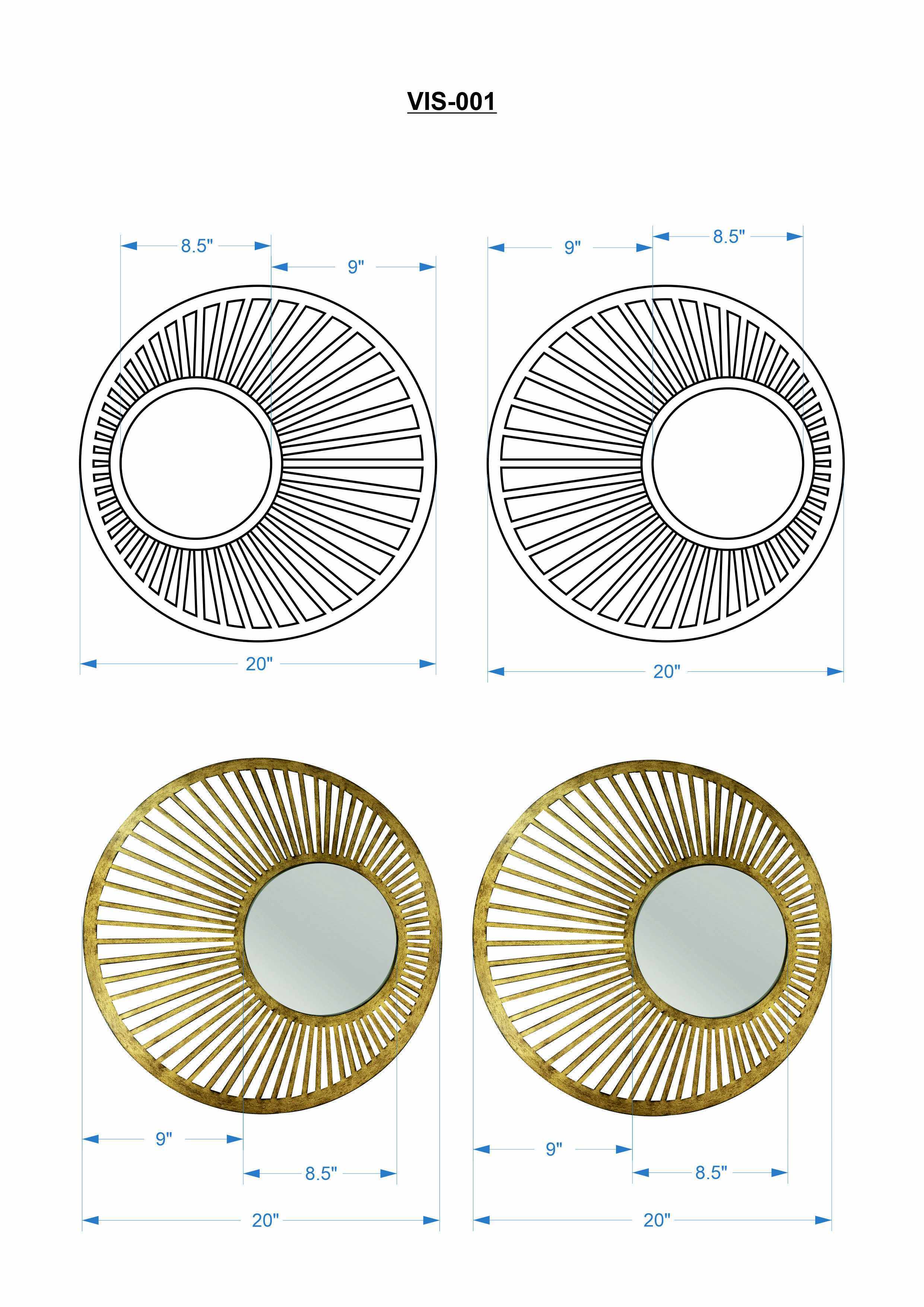 Orah Mirror - 2 Piece Set