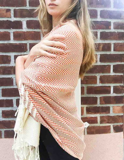 Herringbone Turkish Bath/ Beach Towels - Multiple Colors