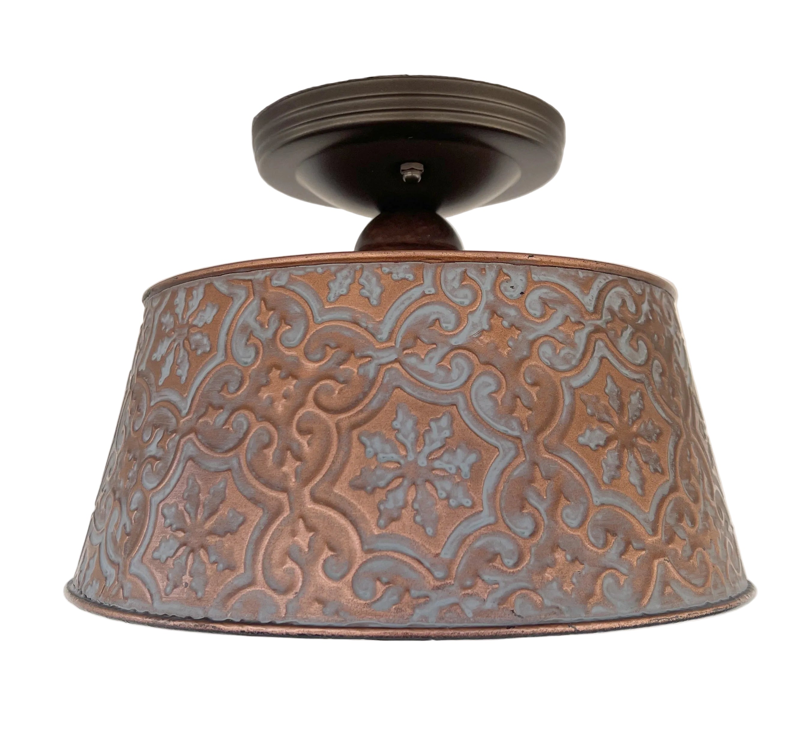 Ornate Copper Ceiling Light