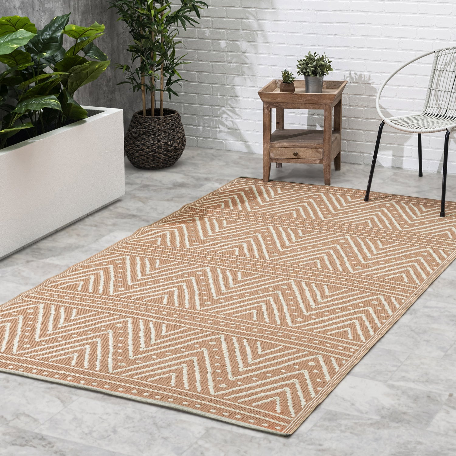 Patan - Coral Reversible Rug