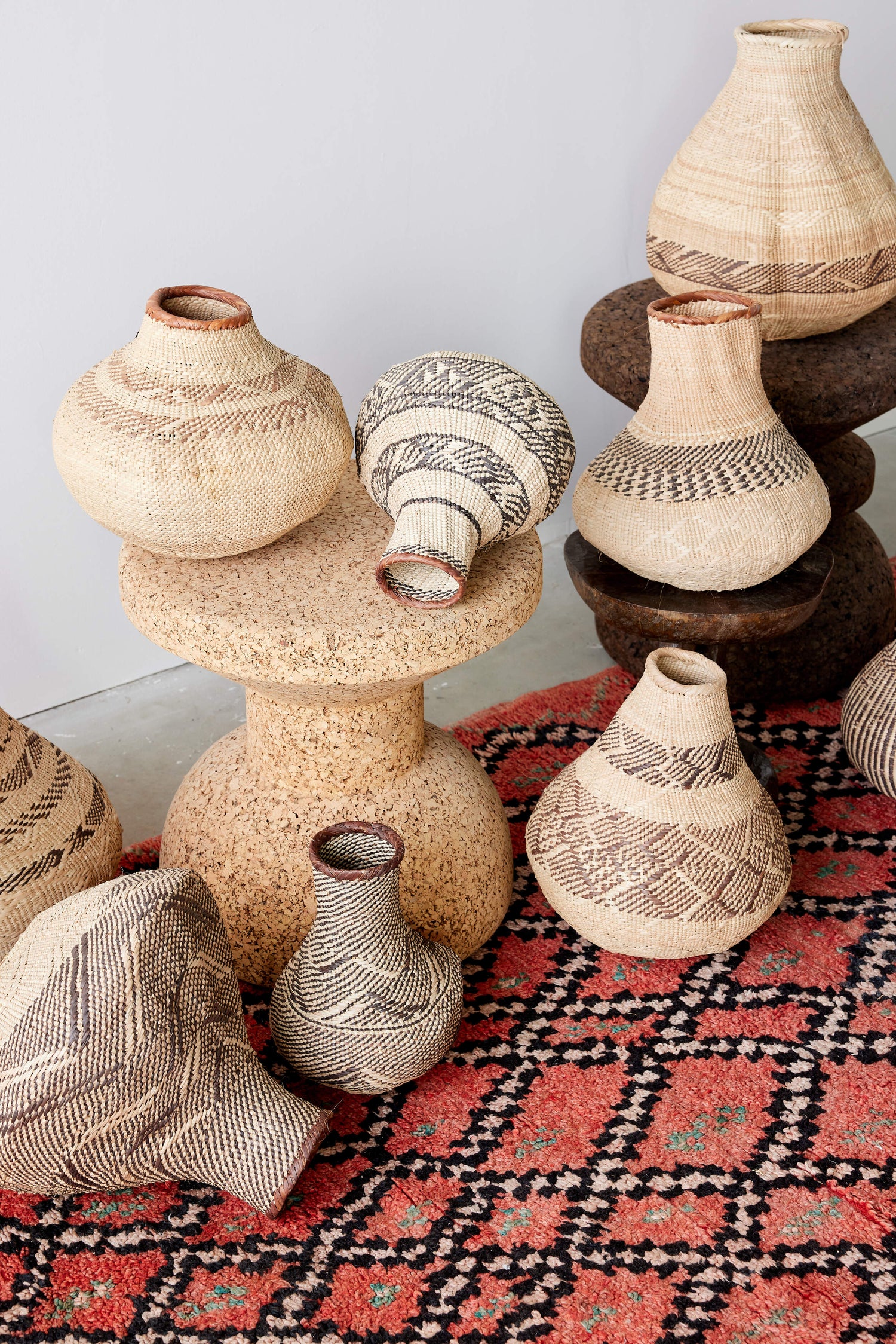Patterned Binga Nongo Gourd Woven Basket