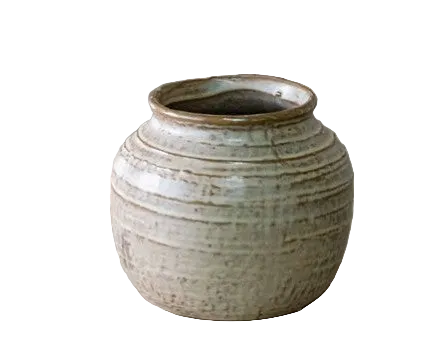 Milky Beige Ceramic Vase, 2 Size Options