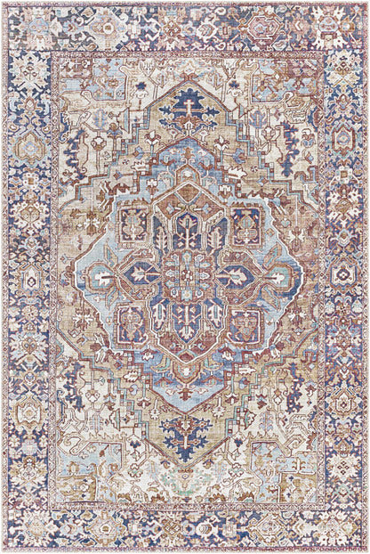 Neyland Iris Olive &amp; Brown Area Rug 2360