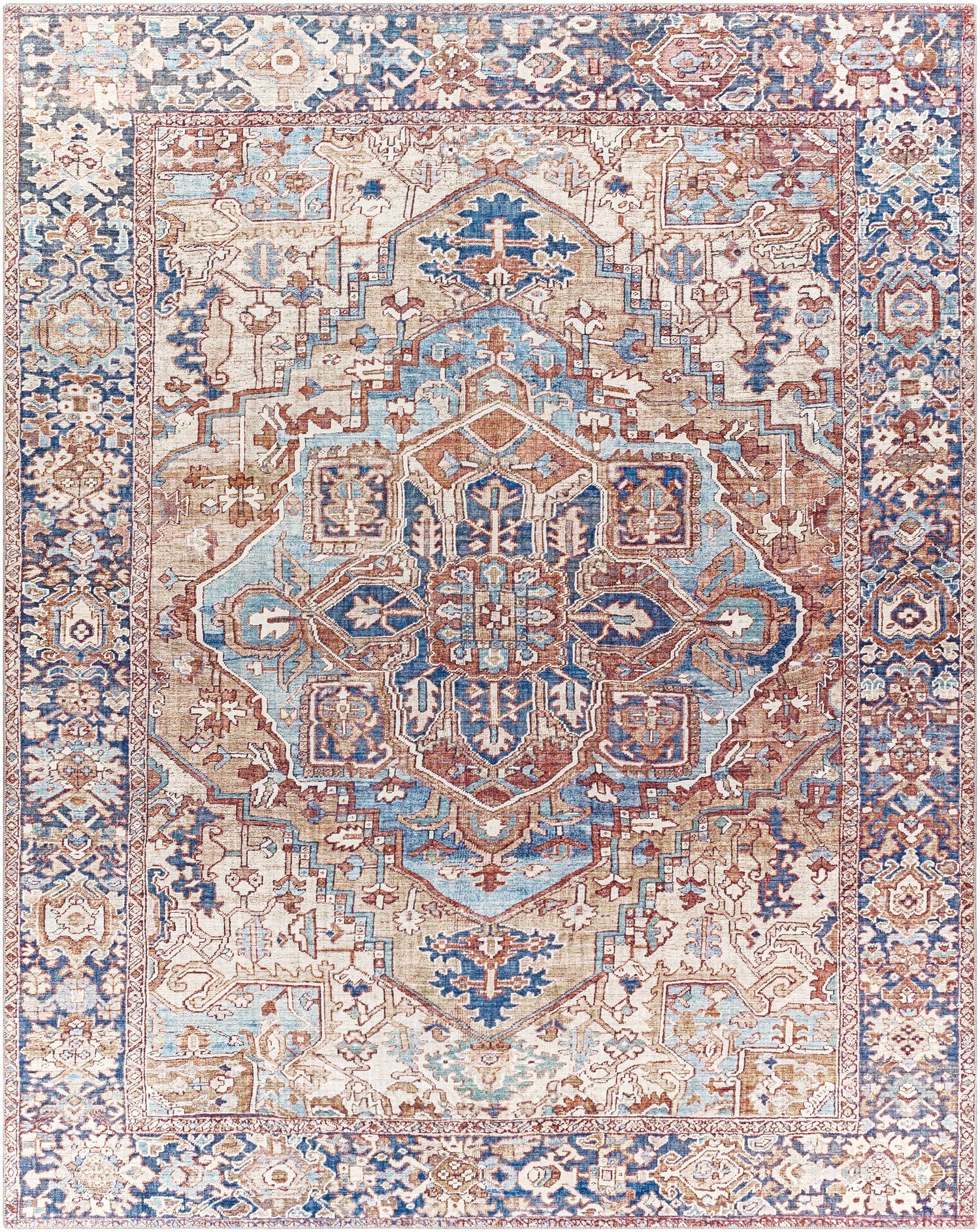 Neyland Iris Olive &amp; Brown Area Rug 2360