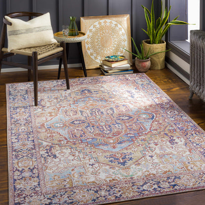 Neyland Iris Olive &amp; Brown Area Rug 2360