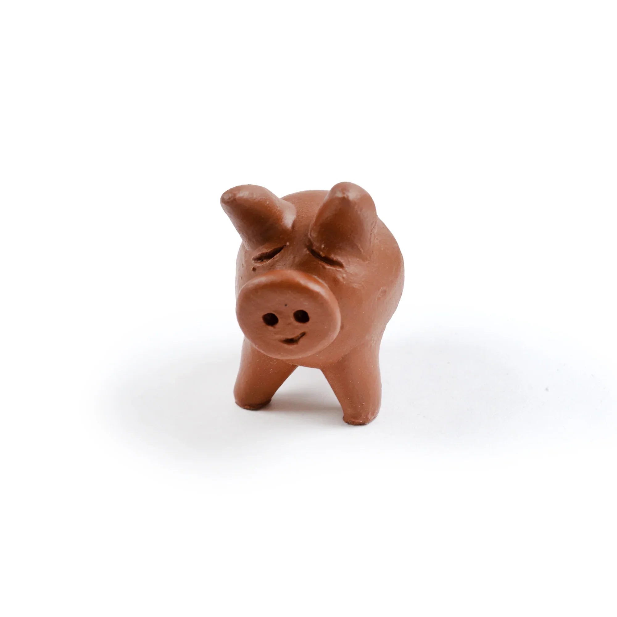 Lucky Three-Legged Terracotta Chanchito Pig