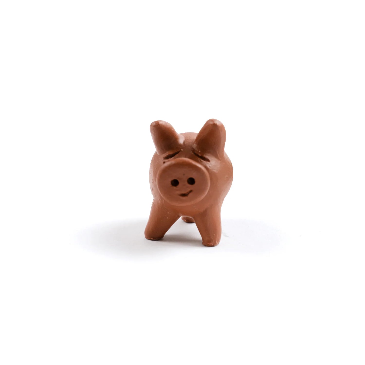 Lucky Three-Legged Terracotta Chanchito Pig