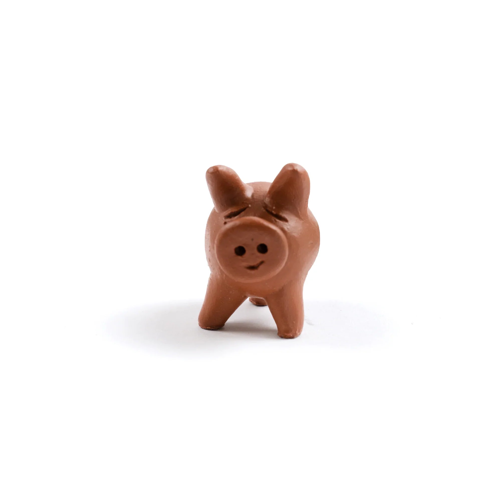 Lucky Three-Legged Terracotta Chanchito Pig