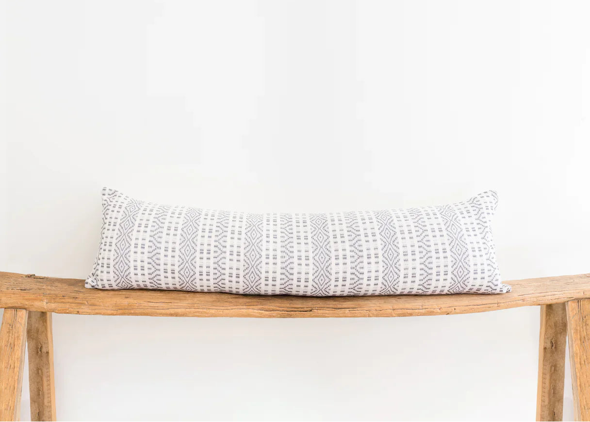 ANDREA LUMBAR PILLOW IN SLATE