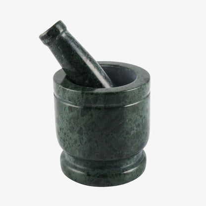 Primrose Green Marble Mortar &amp; Pestle