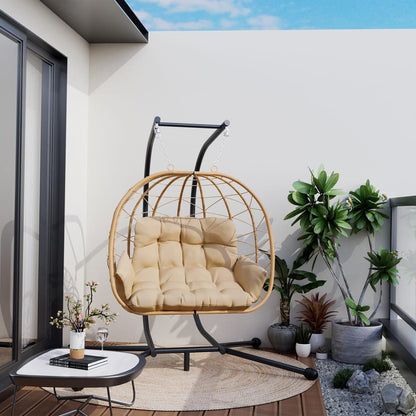 Indoor/Outdoor Hanging Swing Chair with Stand - 2 Colors