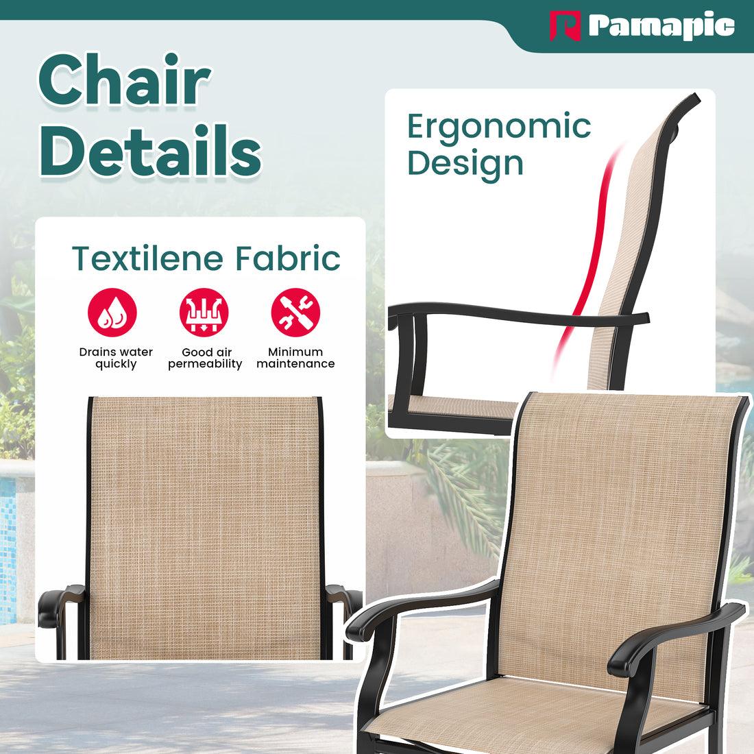 Textilene Dining Table Set (5 Pieces)