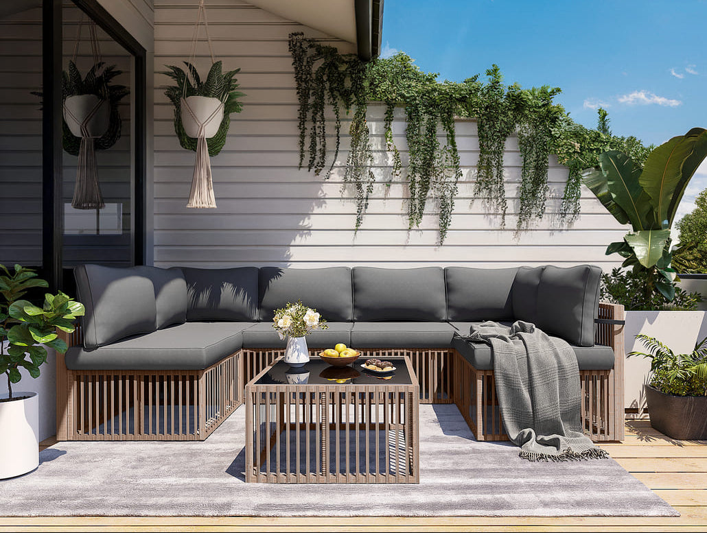 Wicker Outdoor Sectional Sofa - 3 Colors