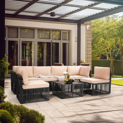 Wicker Outdoor Sectional Sofa - 3 Colors