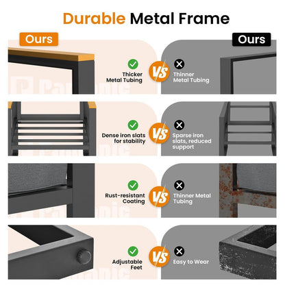 Metal Patio Conversation Sets with Cushions and Coffee Table