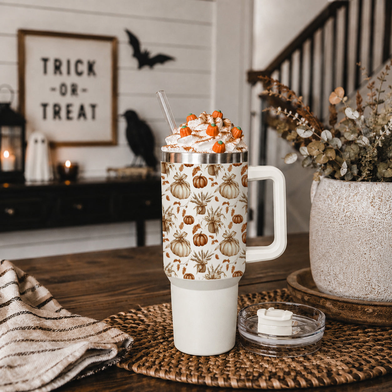 Rustic Pumpkins 40oz Insulated Tumbler