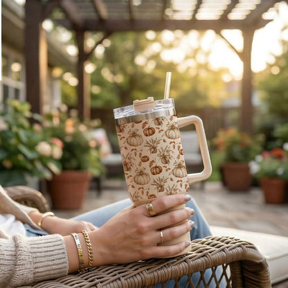 Rustic Pumpkins 40oz Insulated Tumbler