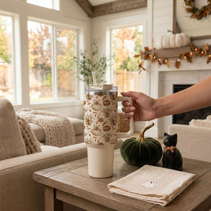 Rustic Pumpkins 40oz Insulated Tumbler