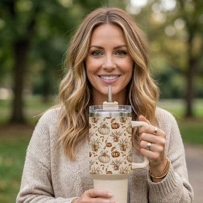 Rustic Pumpkins 40oz Insulated Tumbler