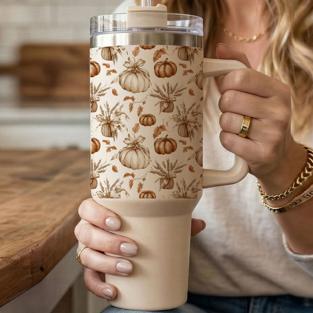 Rustic Pumpkins 40oz Insulated Tumbler