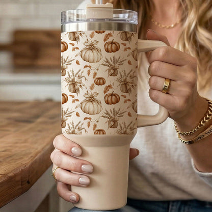 Rustic Pumpkins 40oz Insulated Tumbler