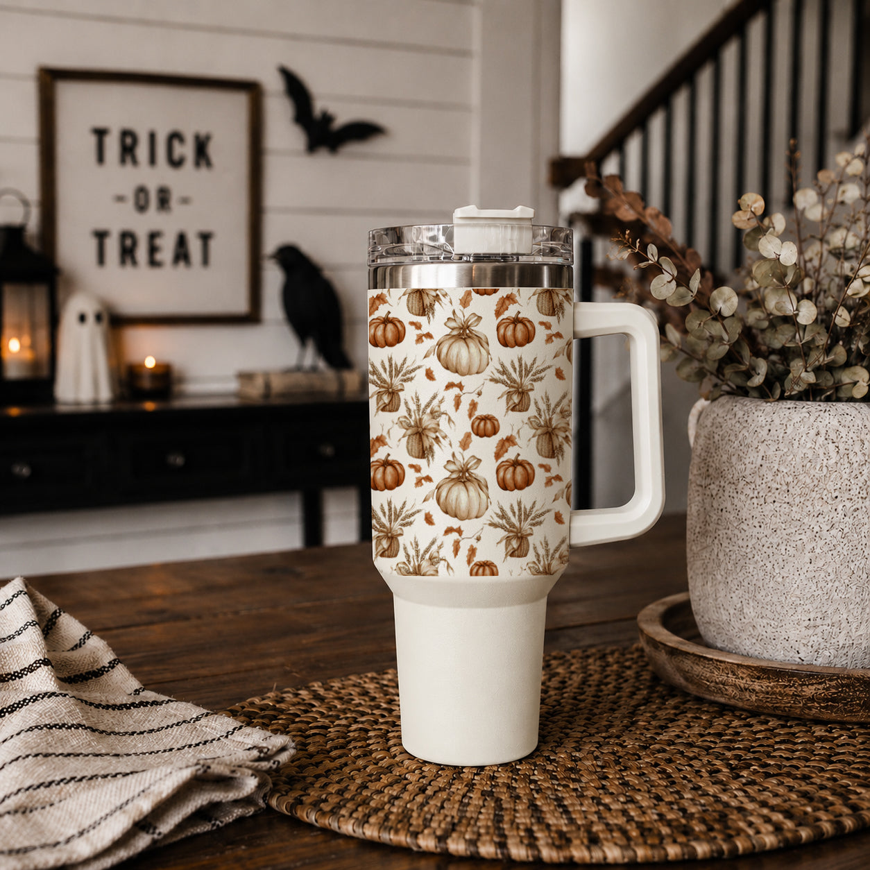 Rustic Pumpkins 40oz Insulated Tumbler