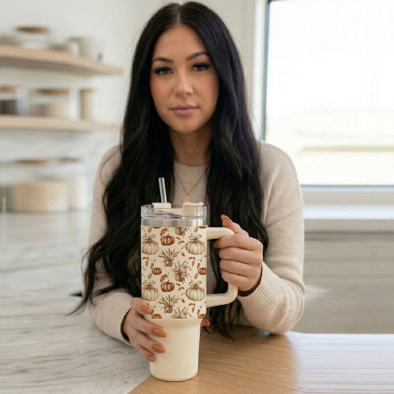 Rustic Pumpkins 40oz Insulated Tumbler