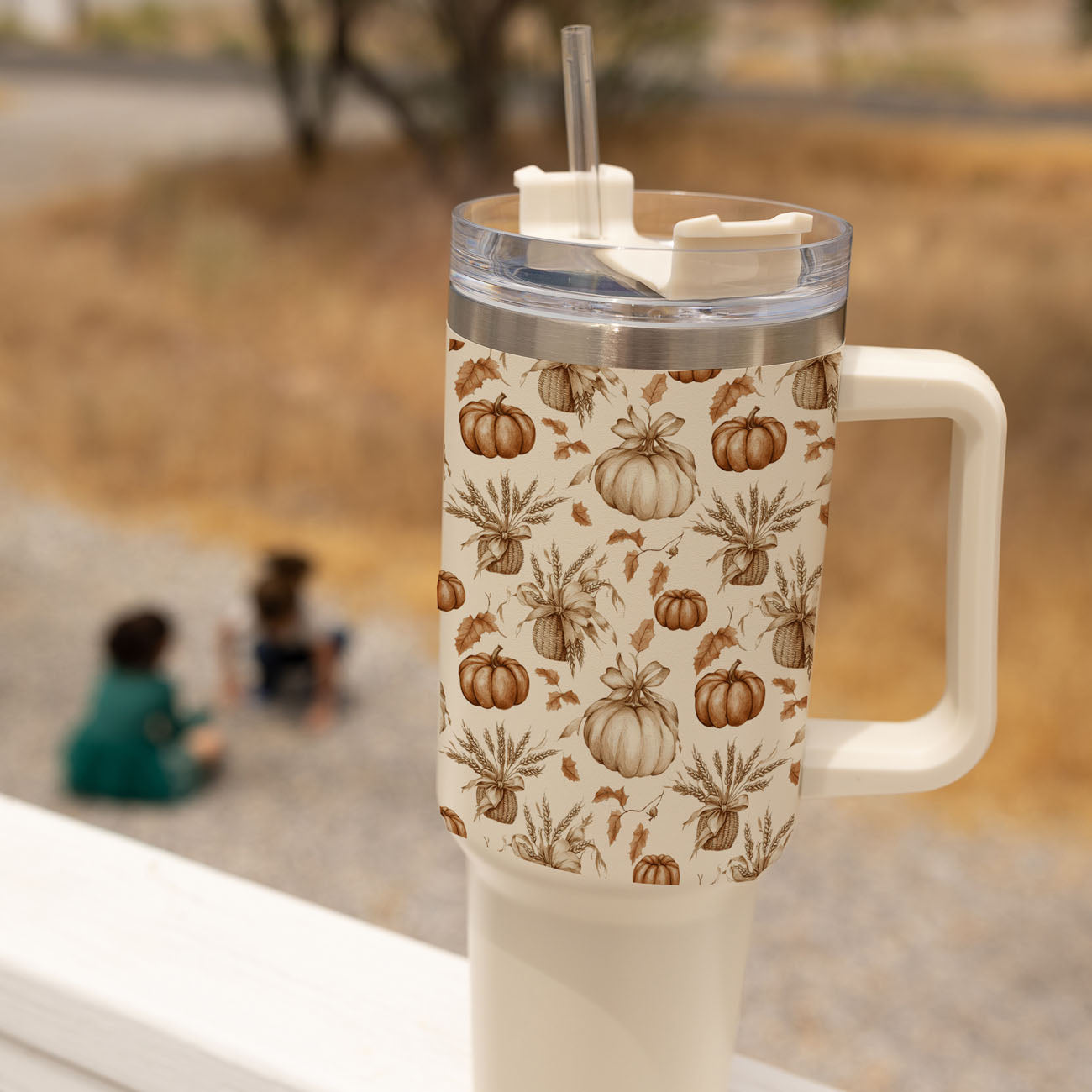 Rustic Pumpkins 40oz Insulated Tumbler