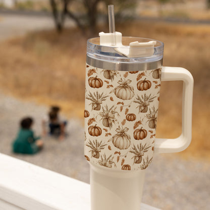 Rustic Pumpkins 40oz Insulated Tumbler