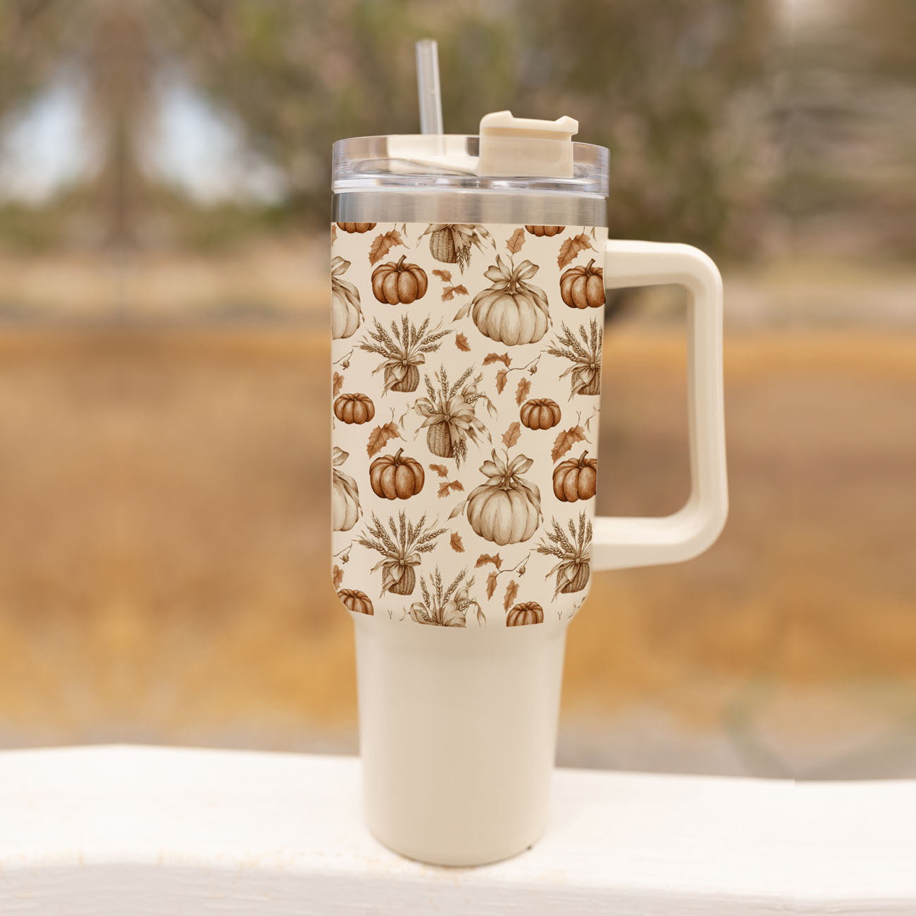 Rustic Pumpkins 40oz Insulated Tumbler