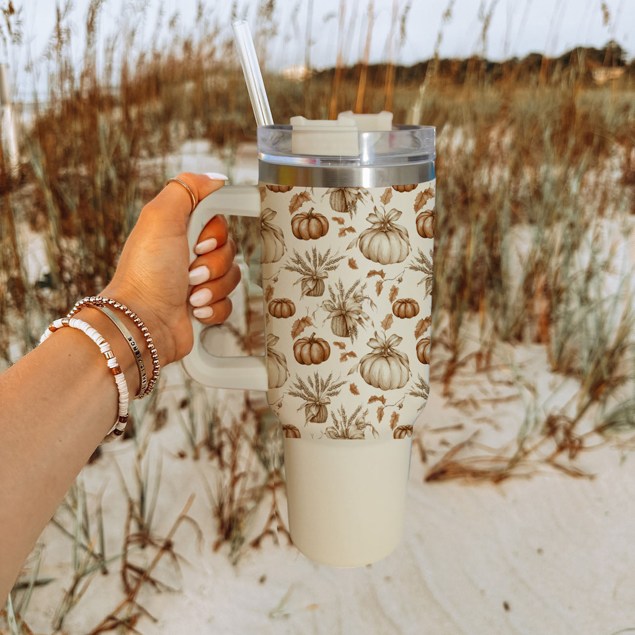 Rustic Pumpkins 40oz Insulated Tumbler