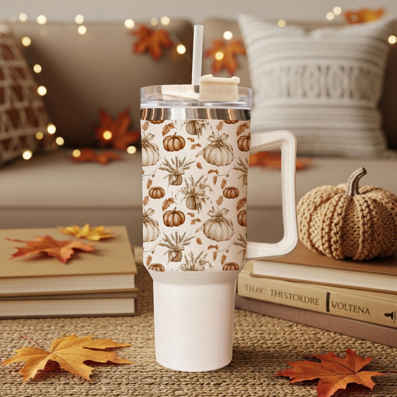 Rustic Pumpkins 40oz Insulated Tumbler