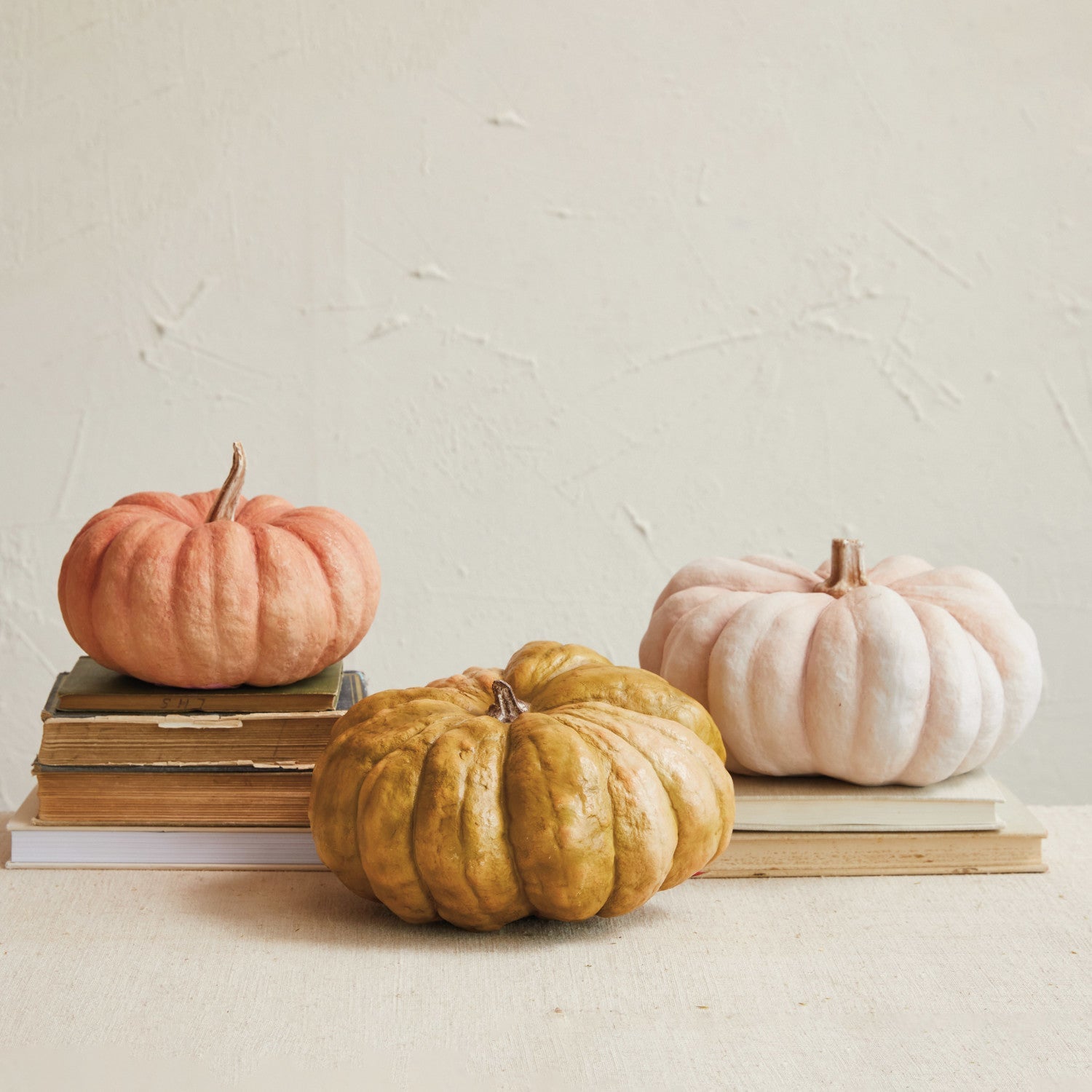 Textured Resin Pumpkins