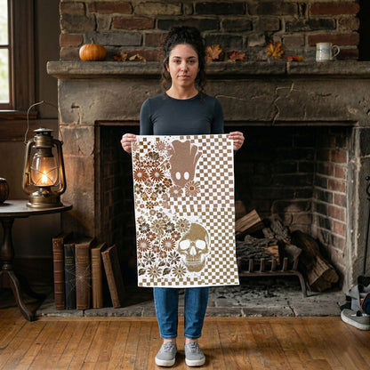 Retro Halloween Dish Towels