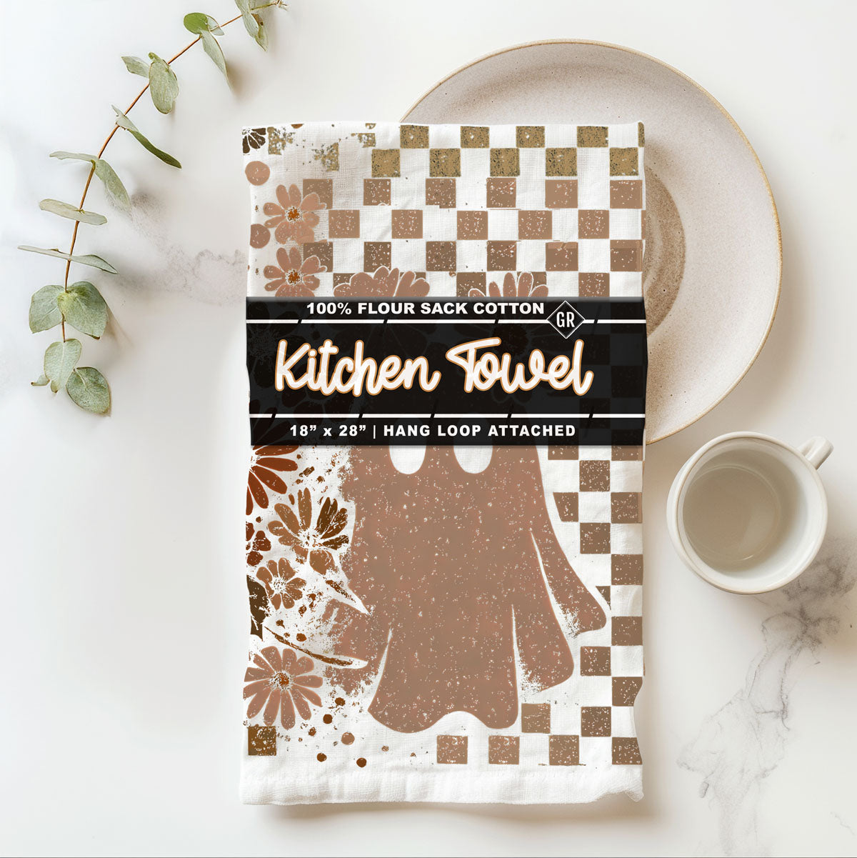 Retro Halloween Dish Towels