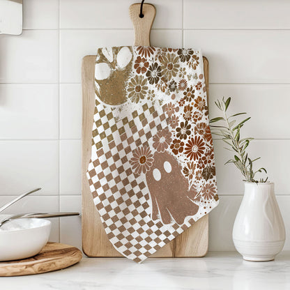 Retro Halloween Dish Towels