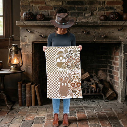 Retro Halloween Dish Towels