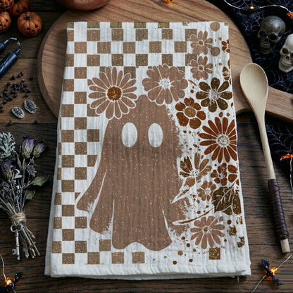 Retro Halloween Dish Towels
