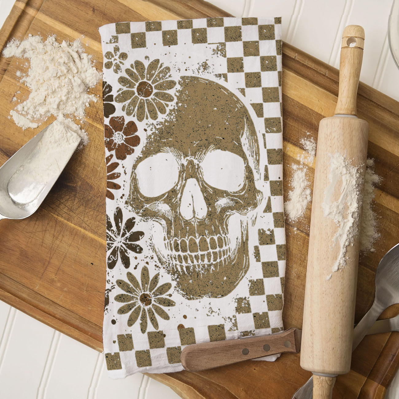 Retro Halloween Dish Towels