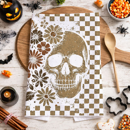 Retro Halloween Dish Towels